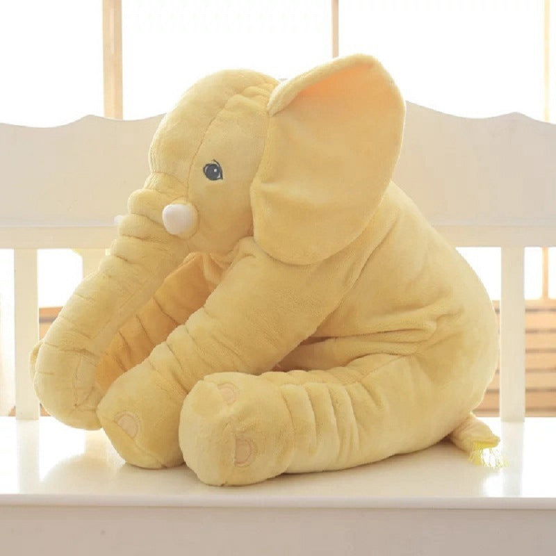Soft Comfort Elephant Child Pillow Leather Shell