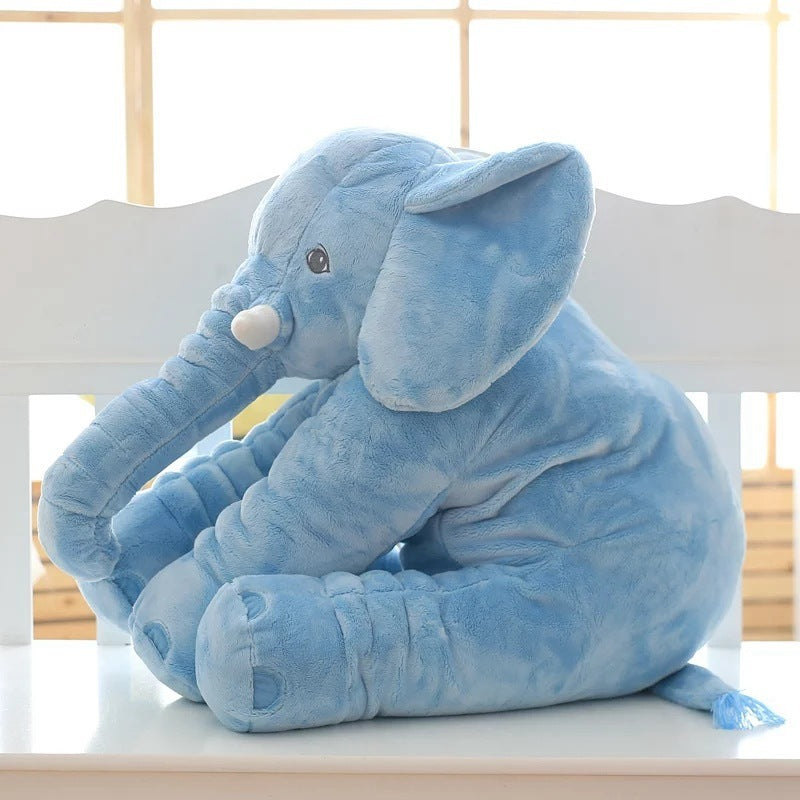 Soft Comfort Elephant Child Pillow Leather Shell