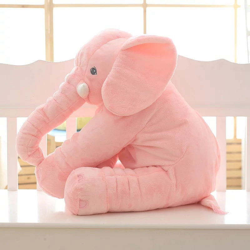 Soft Comfort Elephant Child Pillow Leather Shell