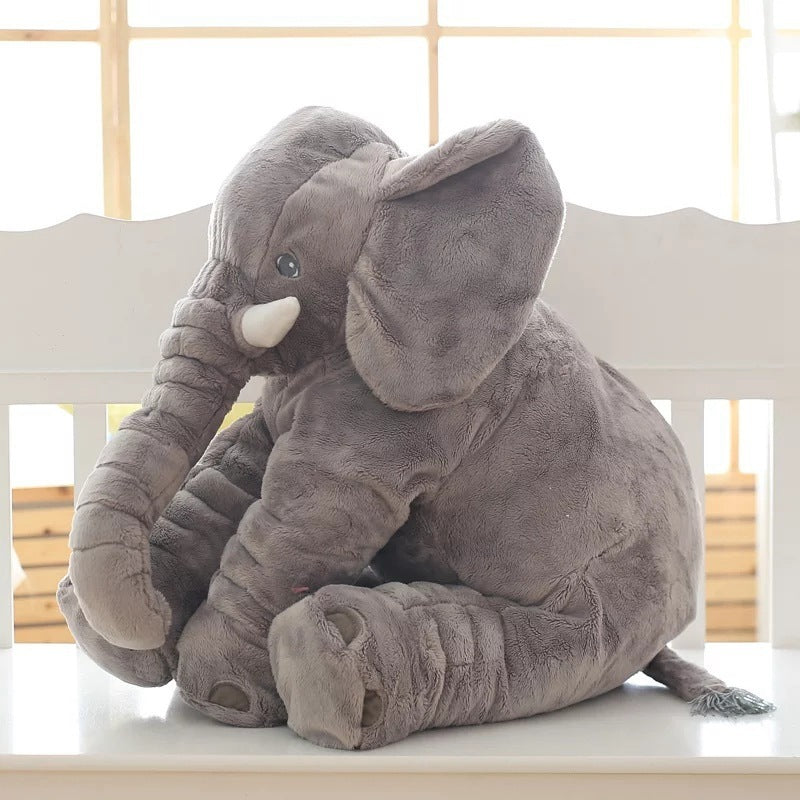 Soft Comfort Elephant Child Pillow Leather Shell
