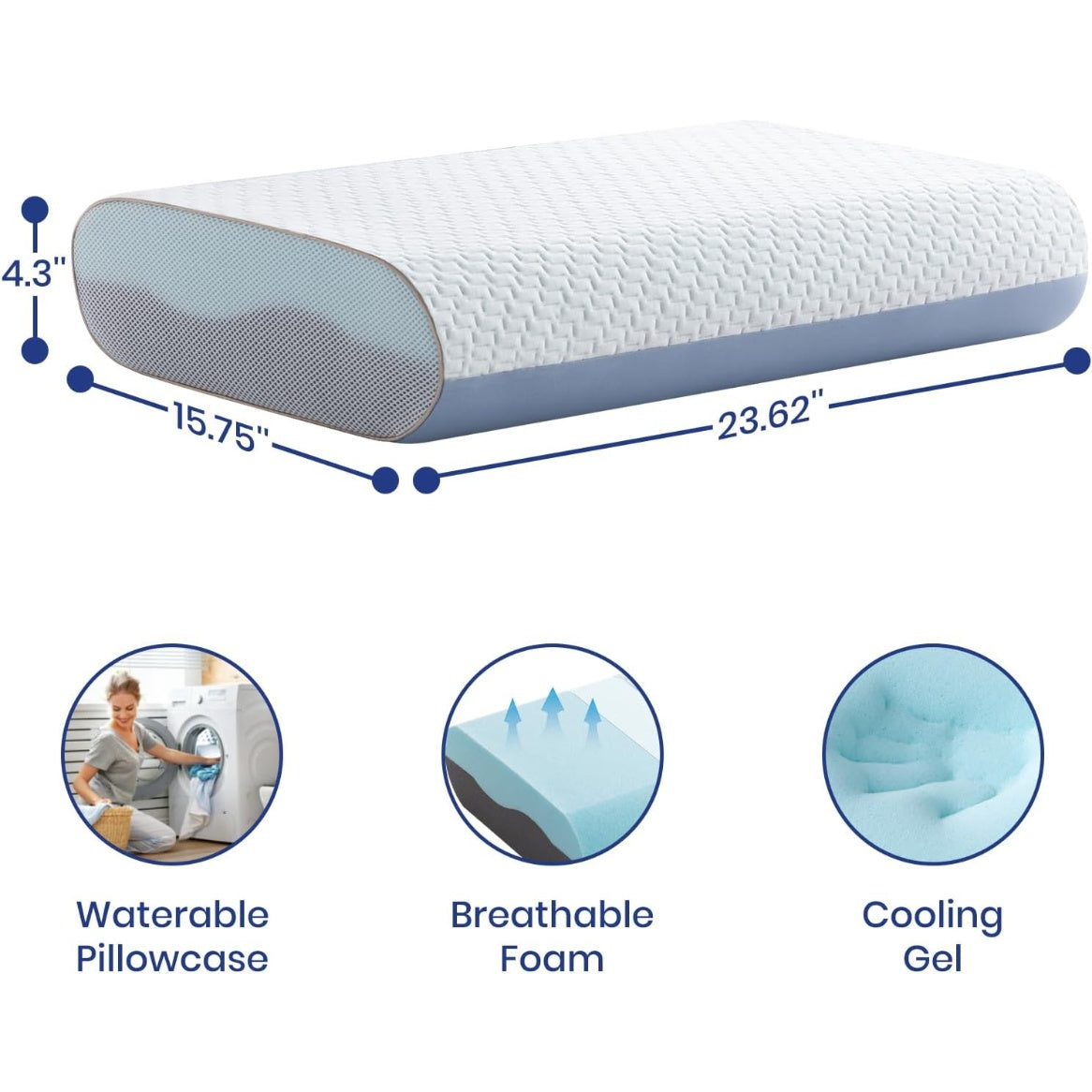 Gel Cooling Bed Pillow