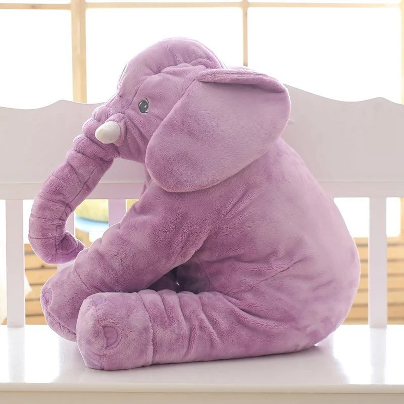 Soft Comfort Elephant Child Pillow Leather Shell